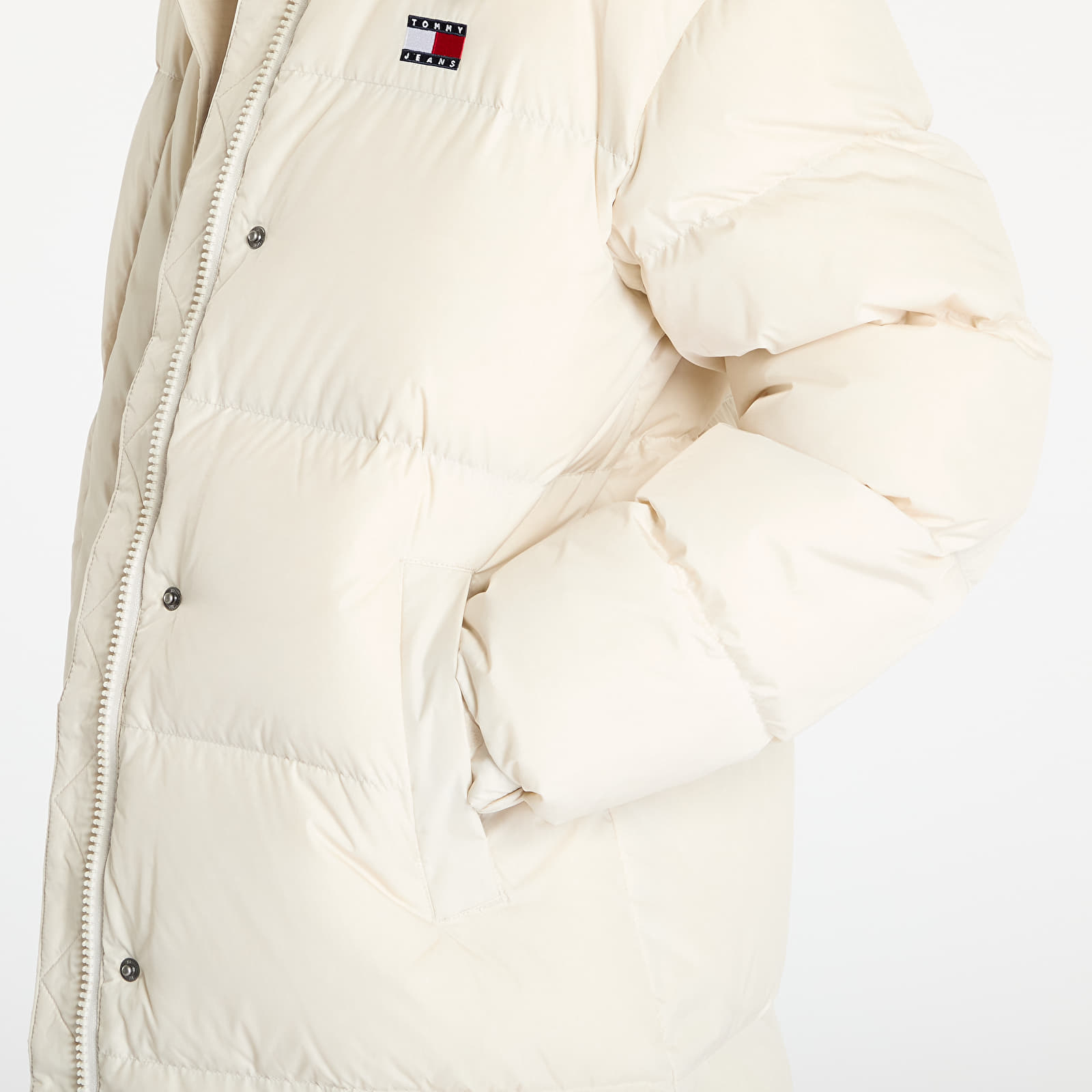 Sieviešu jakas Tommy Jeans Alaska Long Puffer Jacket Beige
