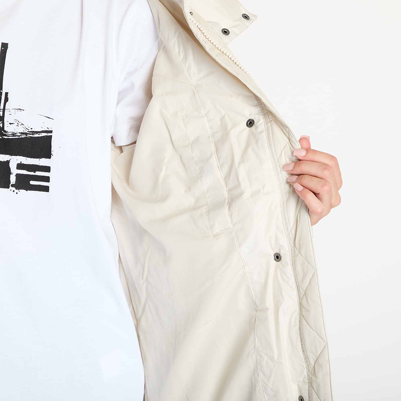 Sieviešu jakas Tommy Jeans Alaska Long Puffer Jacket Beige