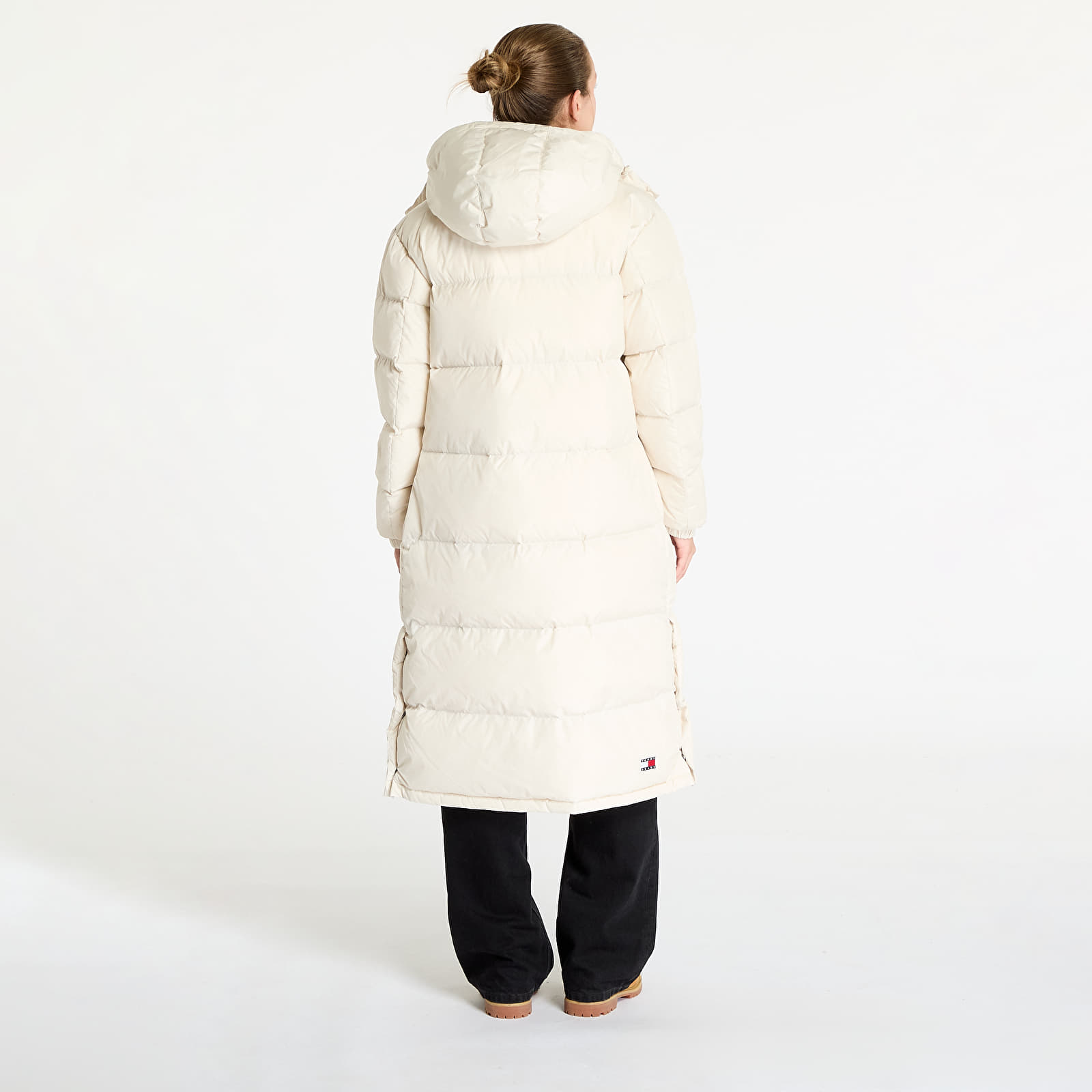 Sieviešu jakas Tommy Jeans Alaska Long Puffer Jacket Beige