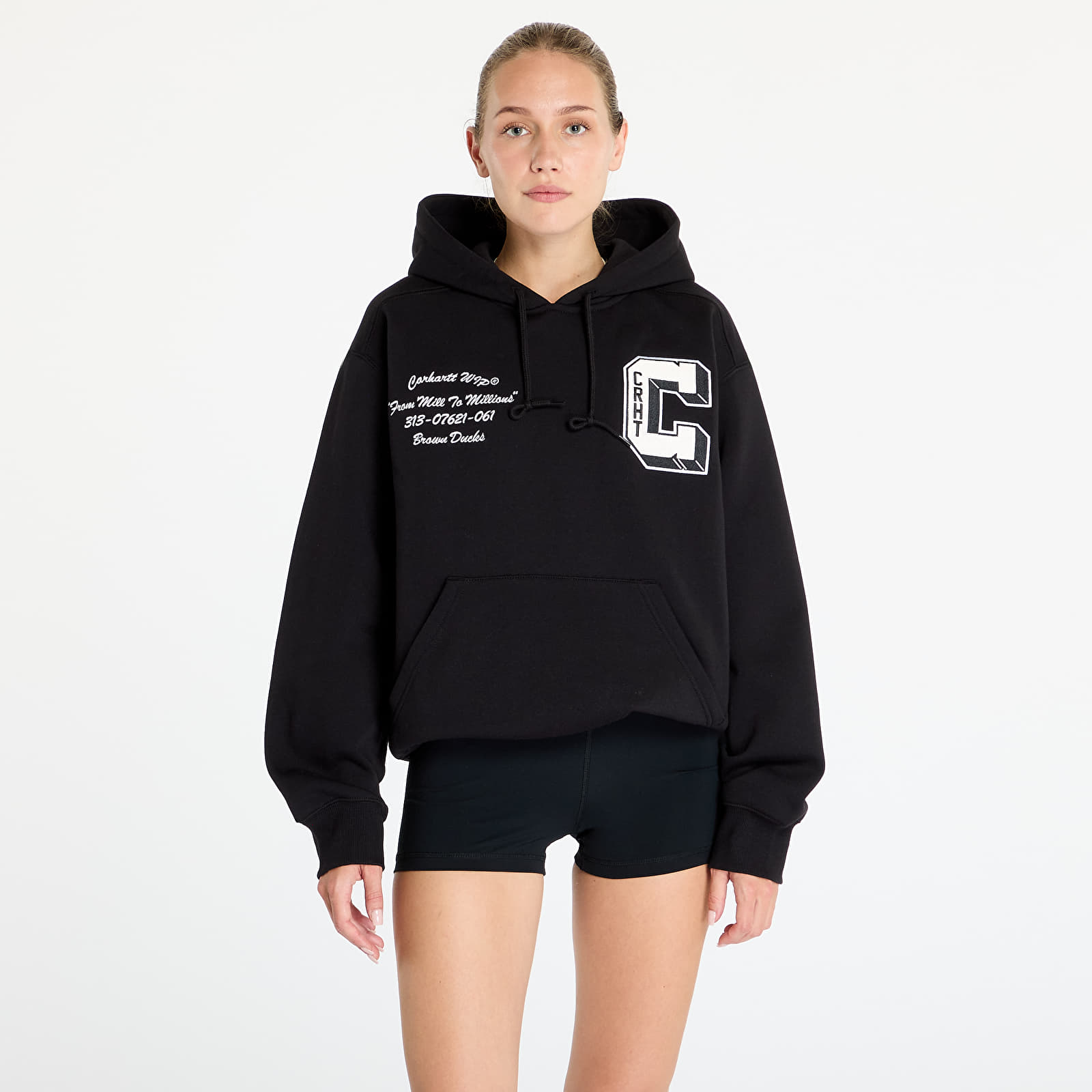 Sudaderas Carhartt WIP Hooded Brown Ducks Sweat UNISEX Black