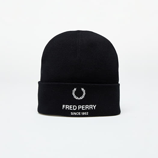 Hat FRED PERRY Flp Poly Beanie Black