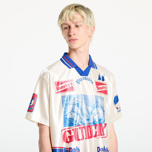 Jerseys PLEASURES Guilty Soccer Jersey Off White Queens