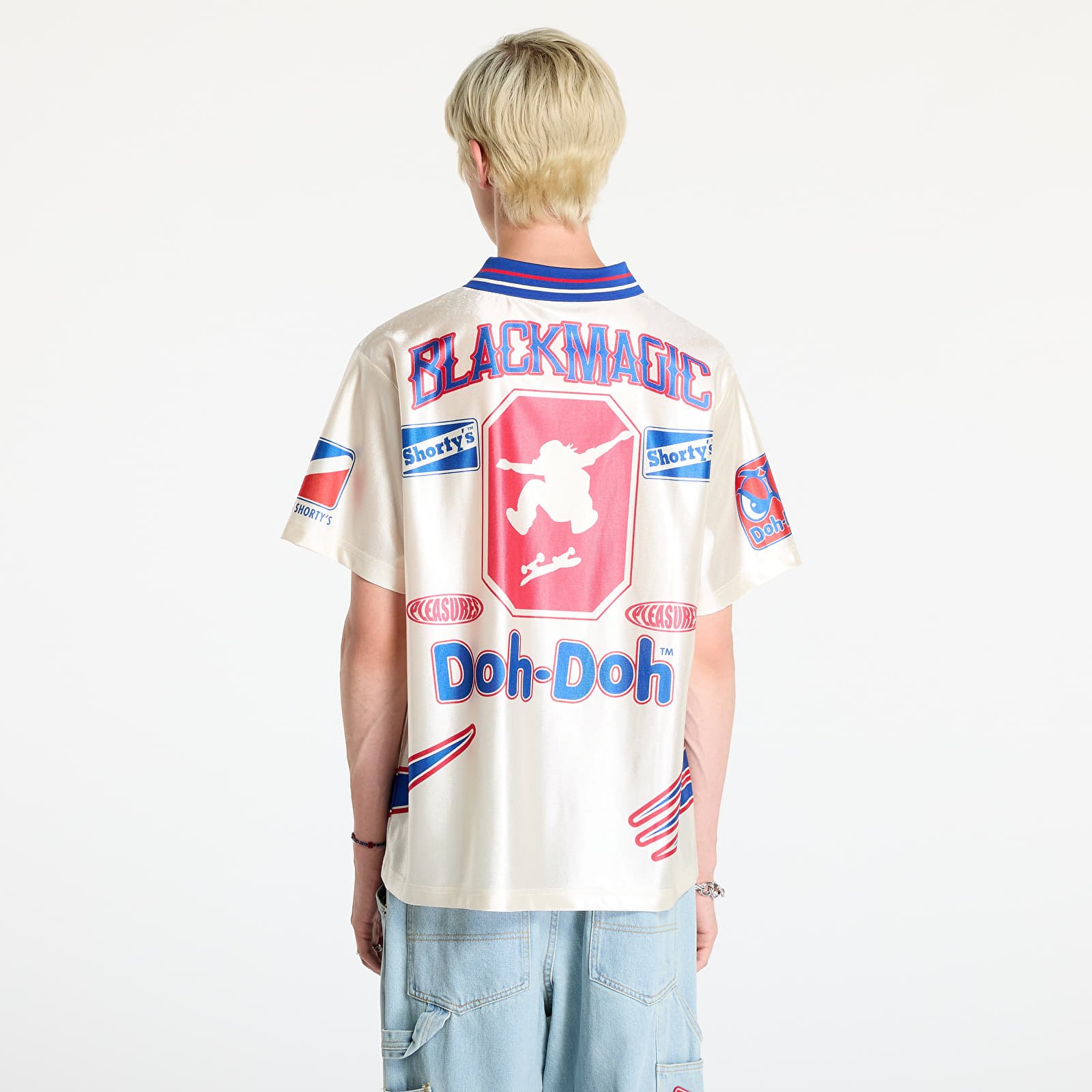 Jerseys PLEASURES Guilty Soccer Jersey Off White