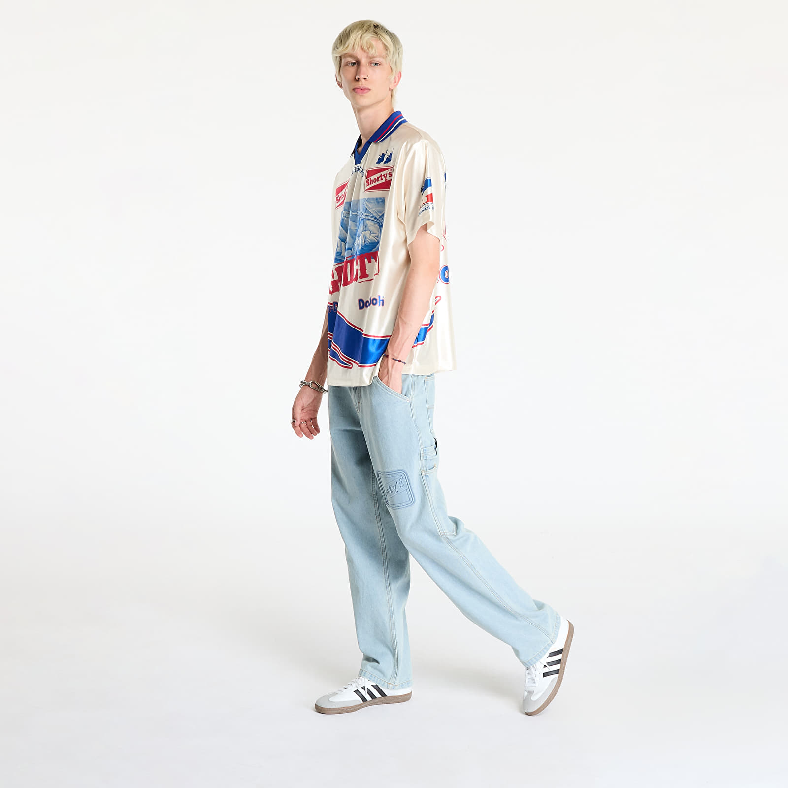 Jerseys PLEASURES Guilty Soccer Jersey Off White