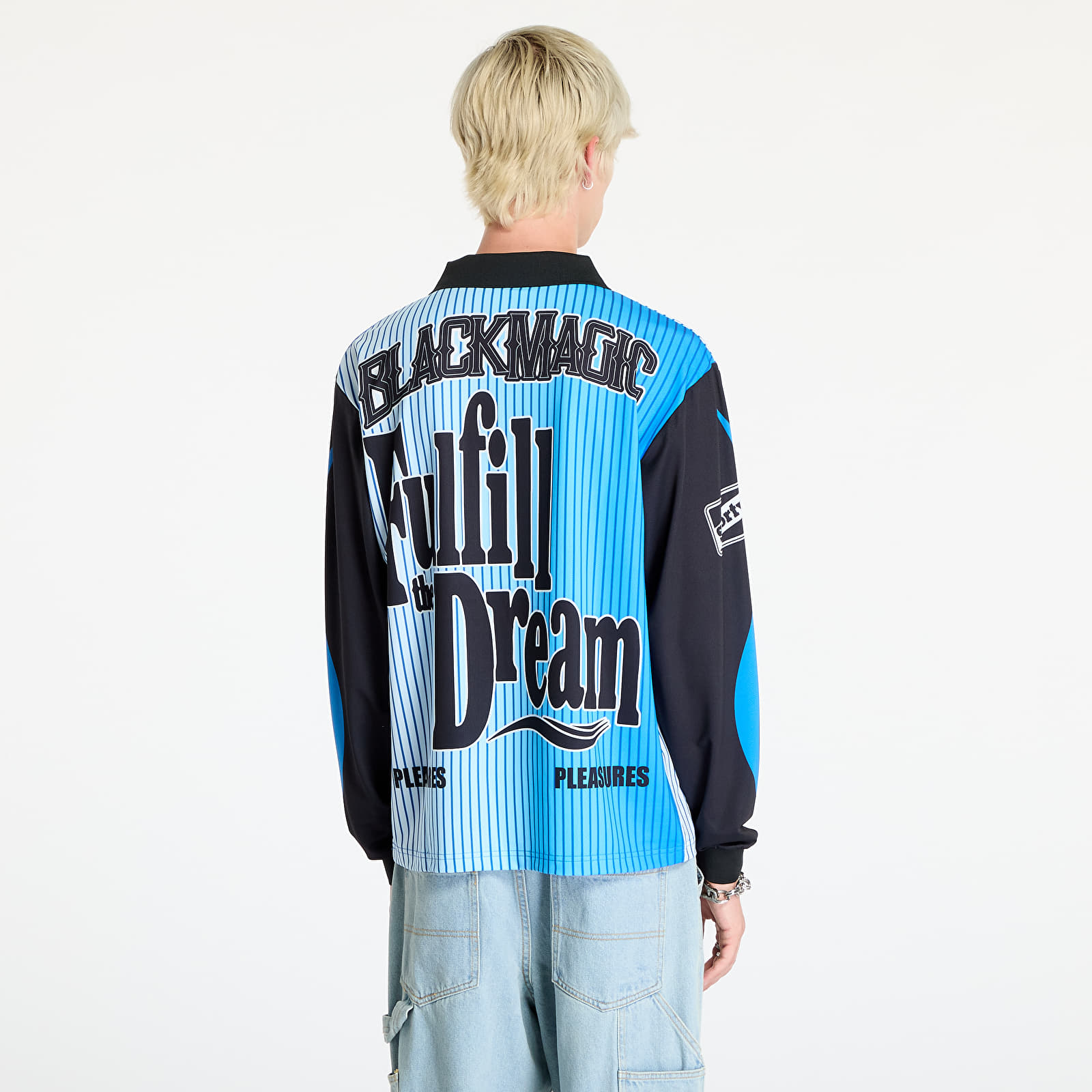 Jerseys PLEASURES Dream Goalie Jersey Blue | Queens