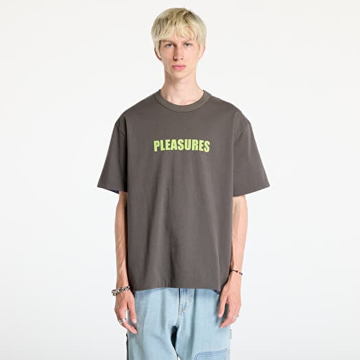 T-shirt PLEASURES Legal Reversible Heavyweight T-Shirt Charcoal/ Purple