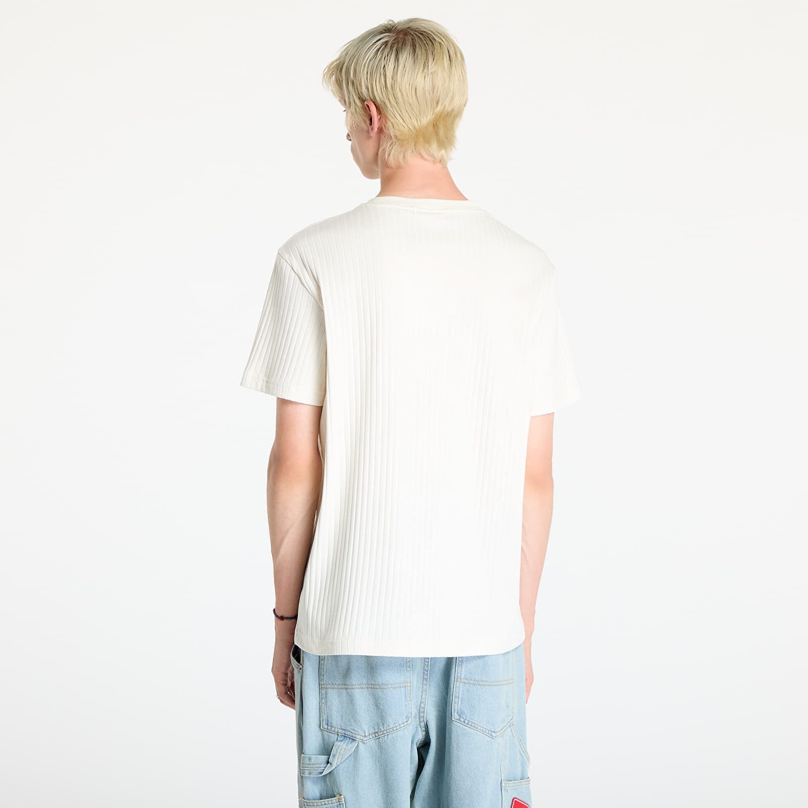 T-shirt Calvin Klein Jeans Linear Quilted Tee Ivory M