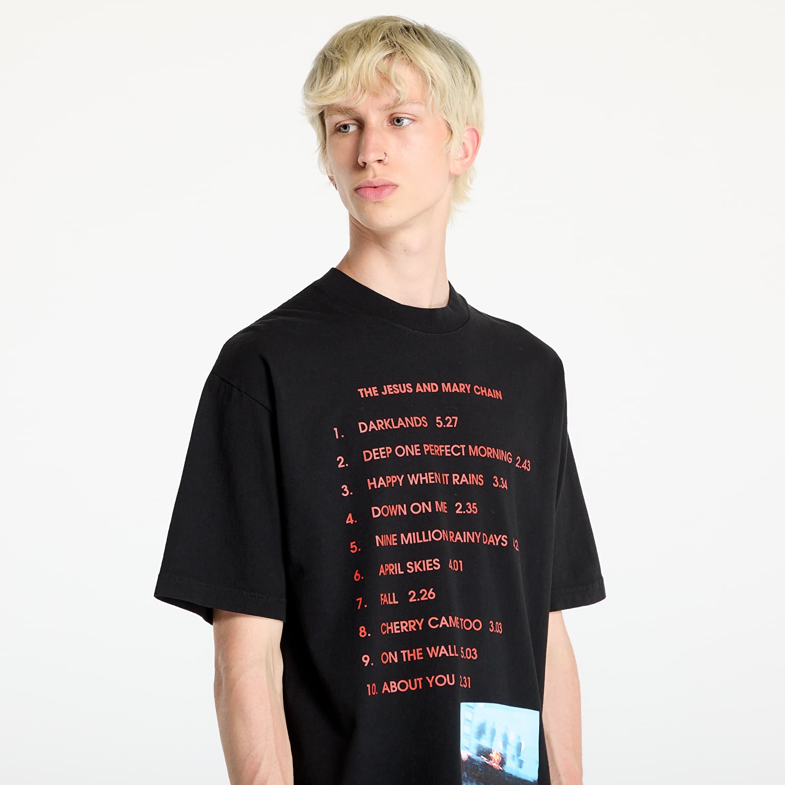 Мъжки тениски PLEASURES Darklands T-Shirt Black