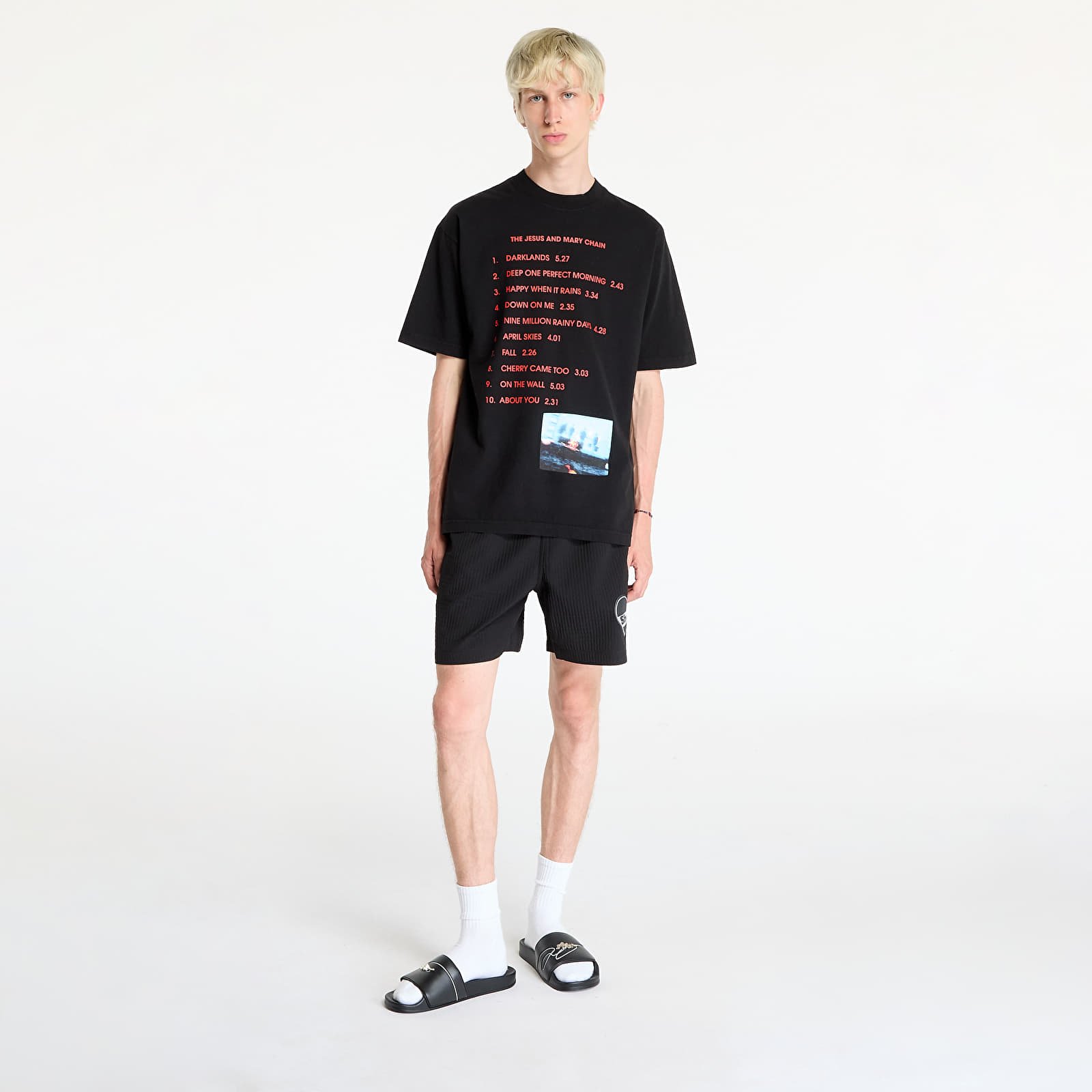 Мъжки тениски PLEASURES Darklands T-Shirt Black