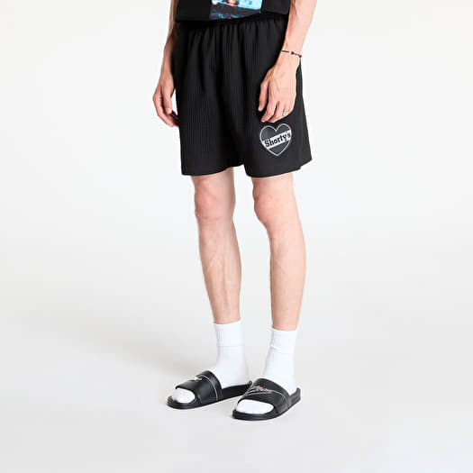 PLEASURES Heart Sport Shorts Black