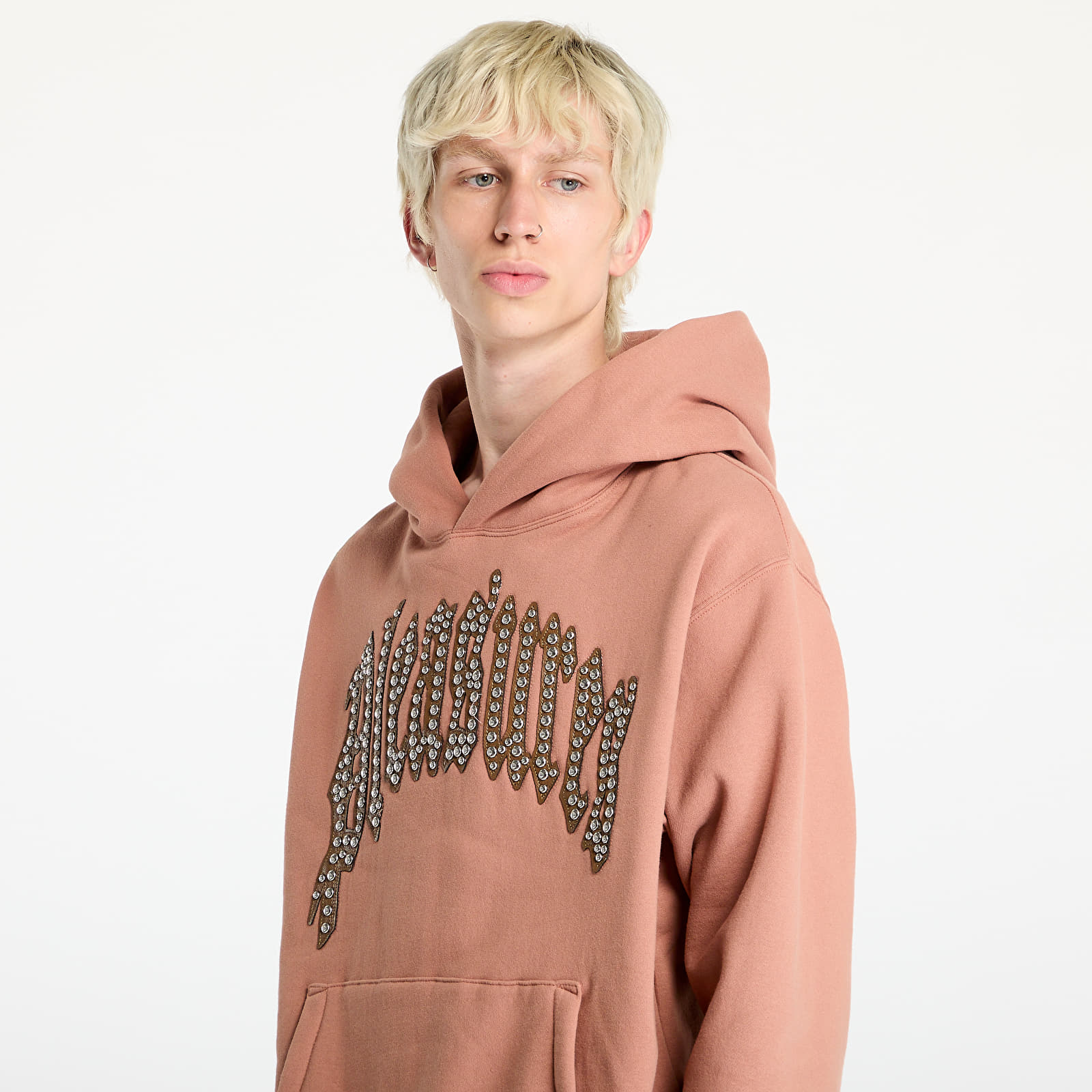 Sweatshirts til mænd PLEASURES Twitch Studded Hoodie Clay