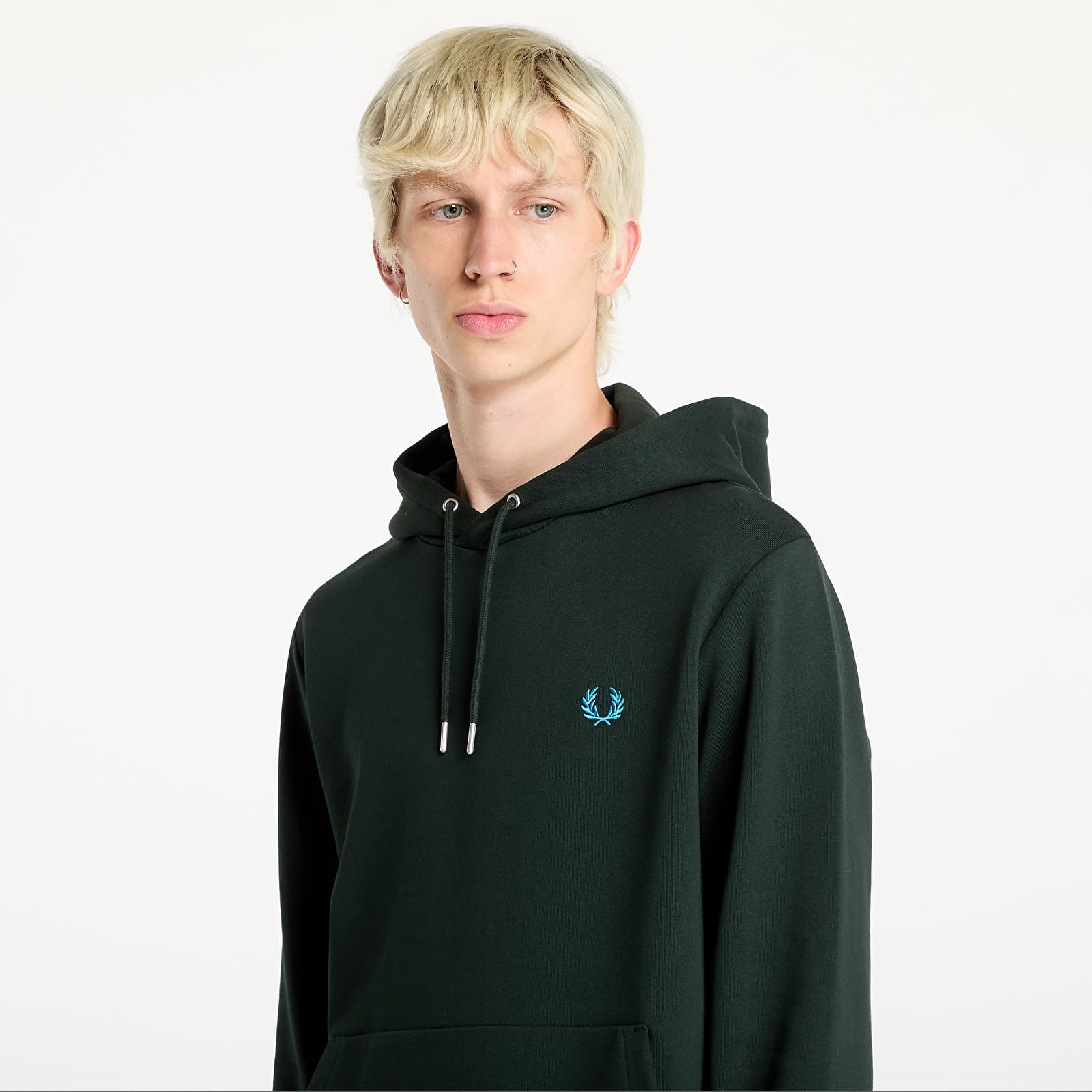 Fred perry hoodie green shop