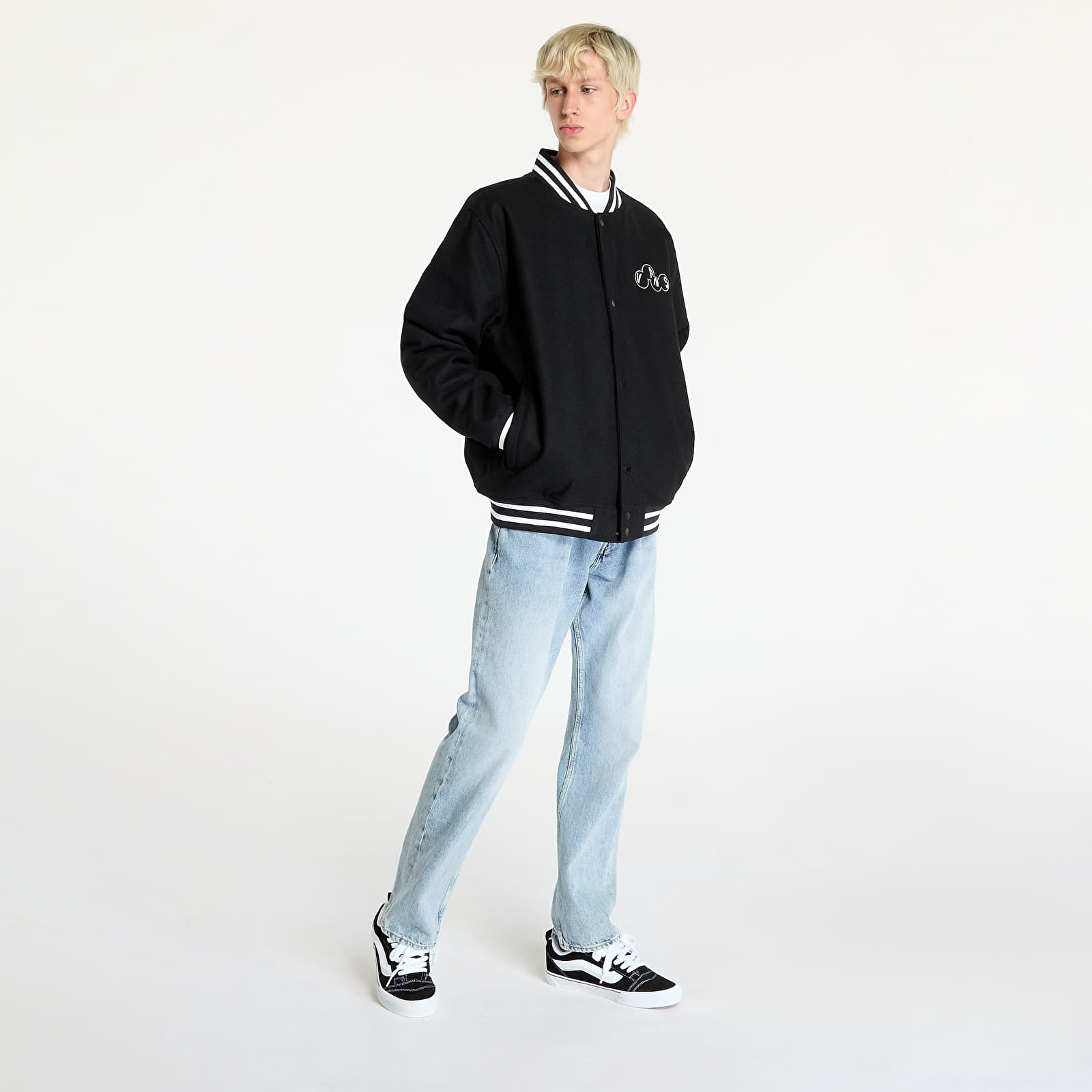 Jakne Vans Scuttle Baseball Jacket Black
