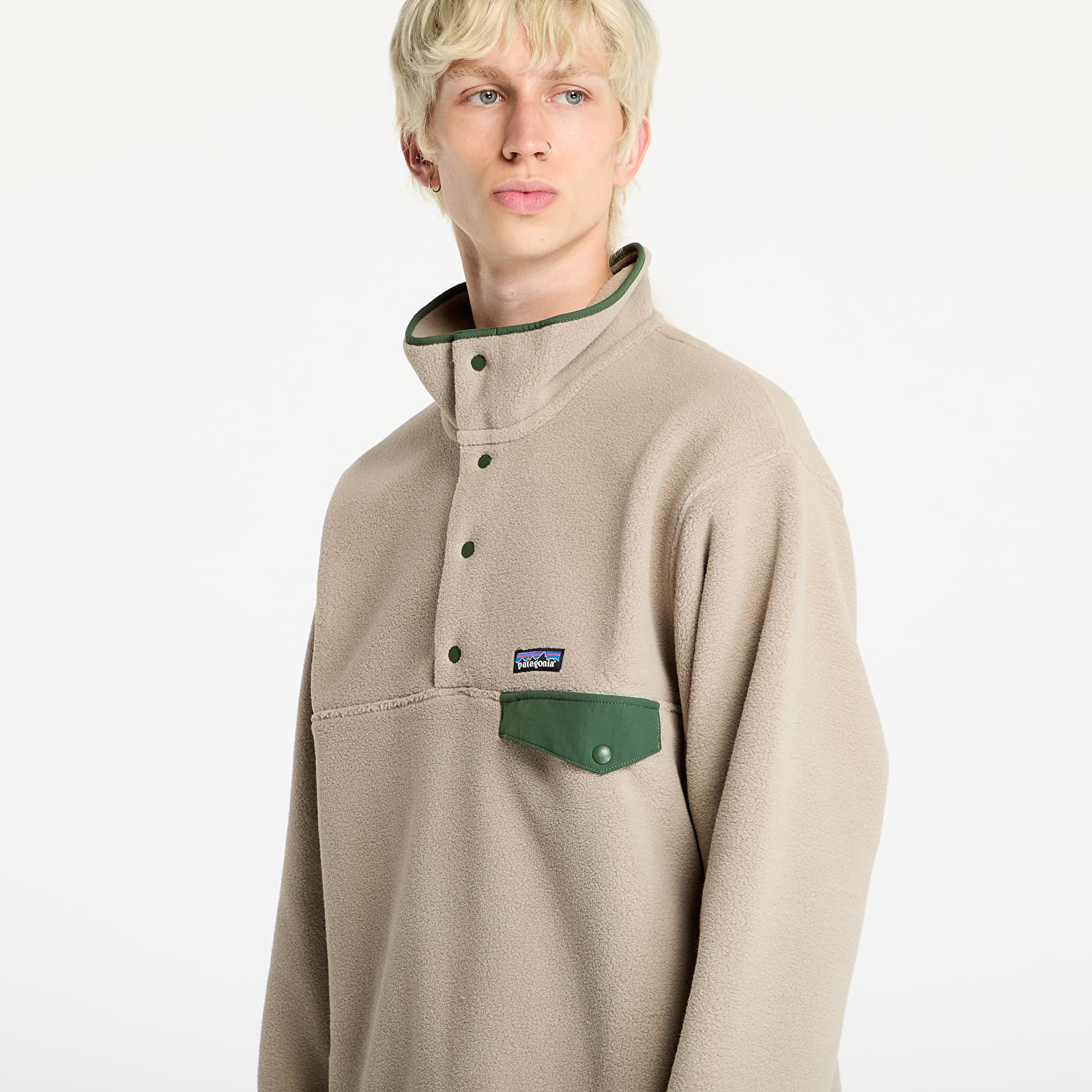 Толстовки та реглани Patagonia M's Synch Snap-T P/O Seabird Grey