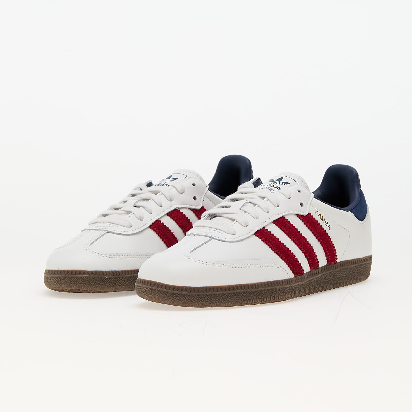 Meeste tossud ja kingad adidas Samba Og Core White/ Team Victory Red/ Night Indigo