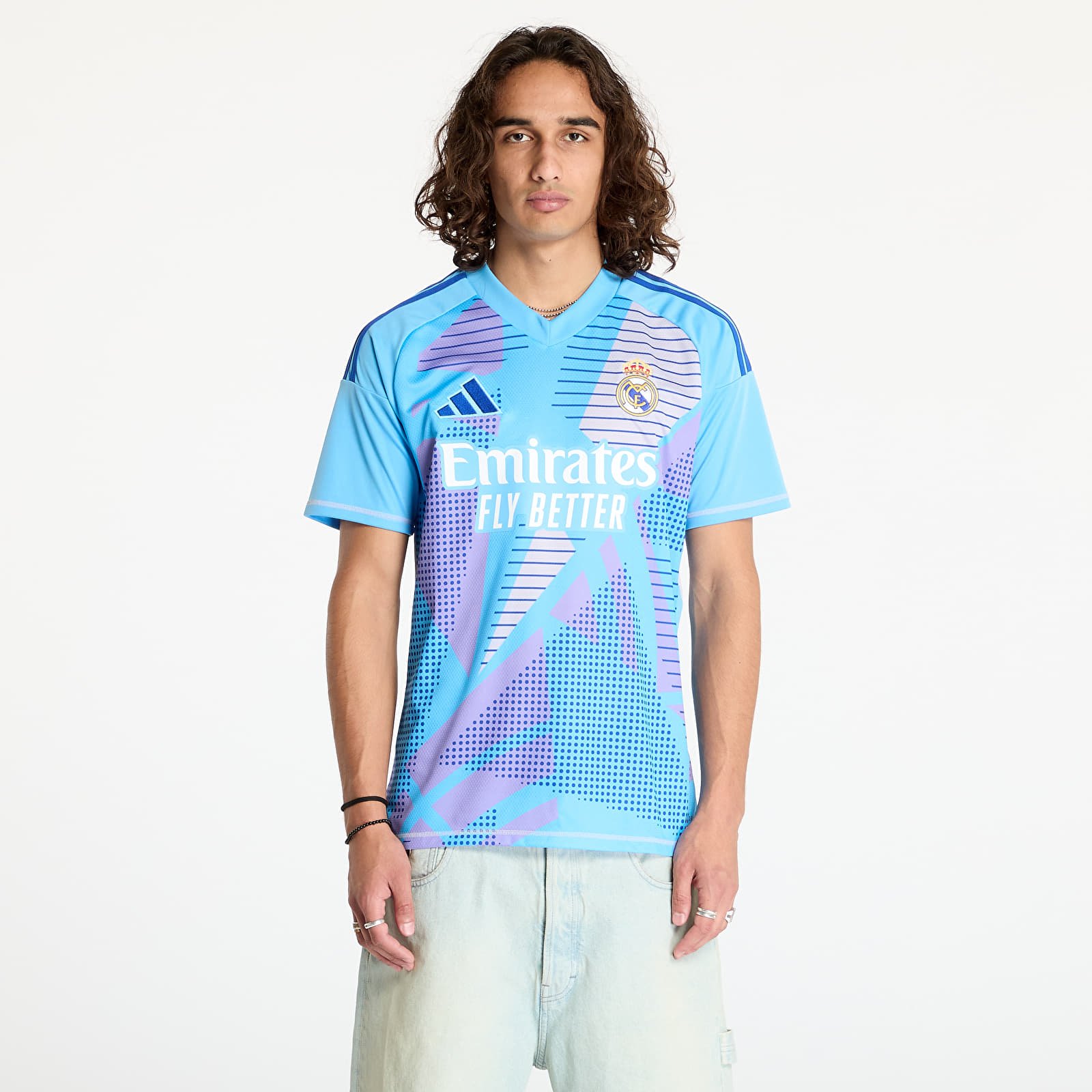 Jerseys adidas Real Madrid 24/25 Home Goalkeeper Jersey Semi Blue Burst