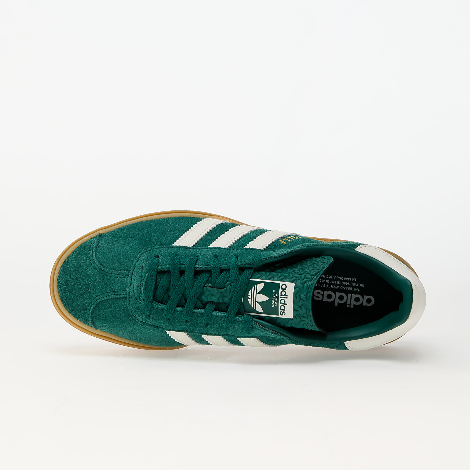 Ženske tenisice adidas Gazelle Bold W Collegiate Green/ Off White/ Gold Metallic