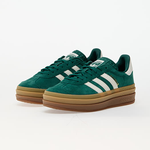 Women s sneakers and shoes adidas Gazelle Bold W Collegiate Green Off White Gold Metallic Queens