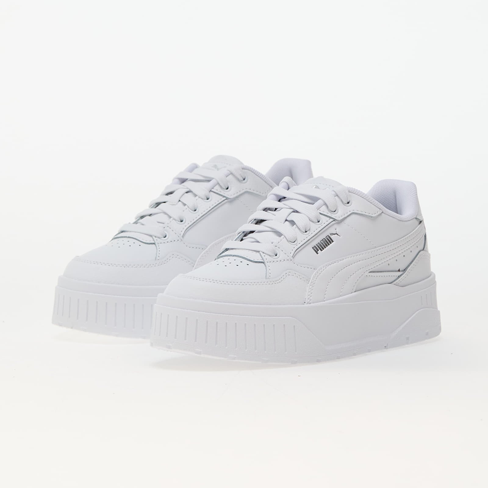 Puma platform all white hotsell