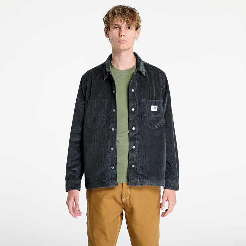 Shirt Lee Worker Overshirt Dark Muted Gray