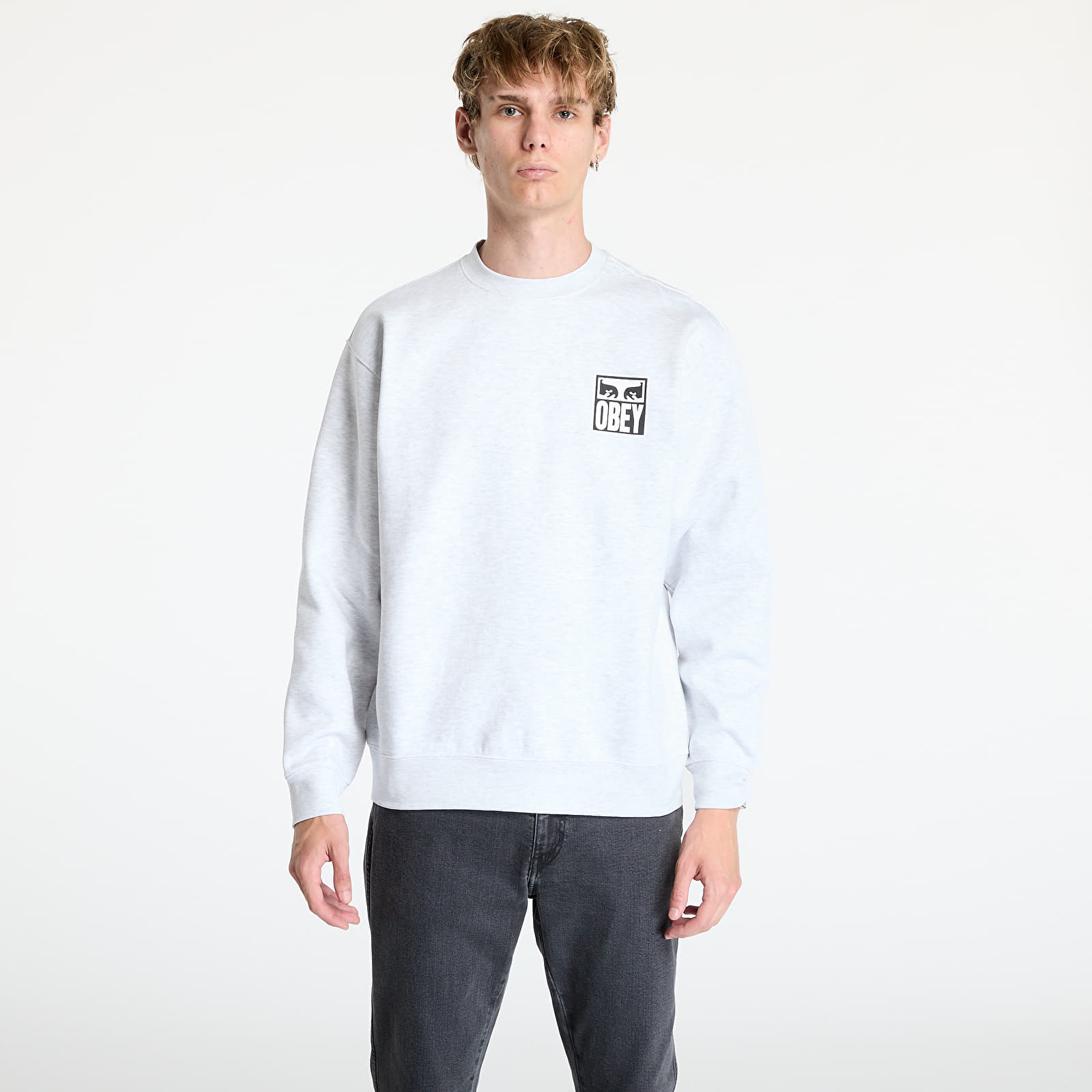 Hoodies en truien OBEY Eyes Icon Crew Heather Grey