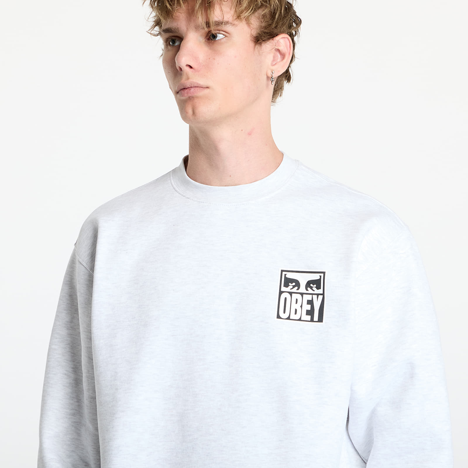 Hoodies en truien OBEY Eyes Icon Crew Heather Grey