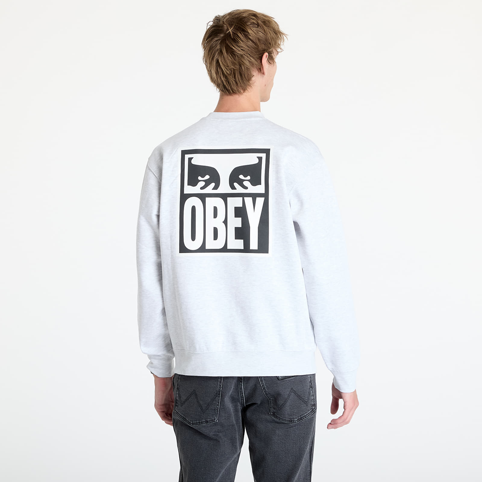 Hoodies en truien OBEY Eyes Icon Crew Heather Grey