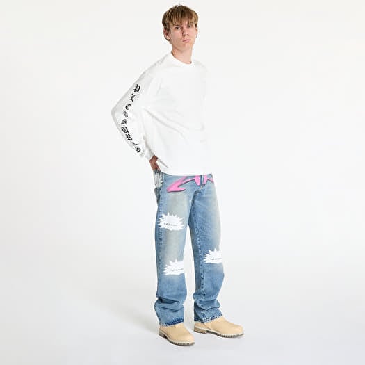 PLEASURES★FIERY HEAVYWEIGHT LONGSLEEVE ホワイト 長袖Tシャツ Pleasures Fiery Heavyweight Long Sleeve, white | Beyond