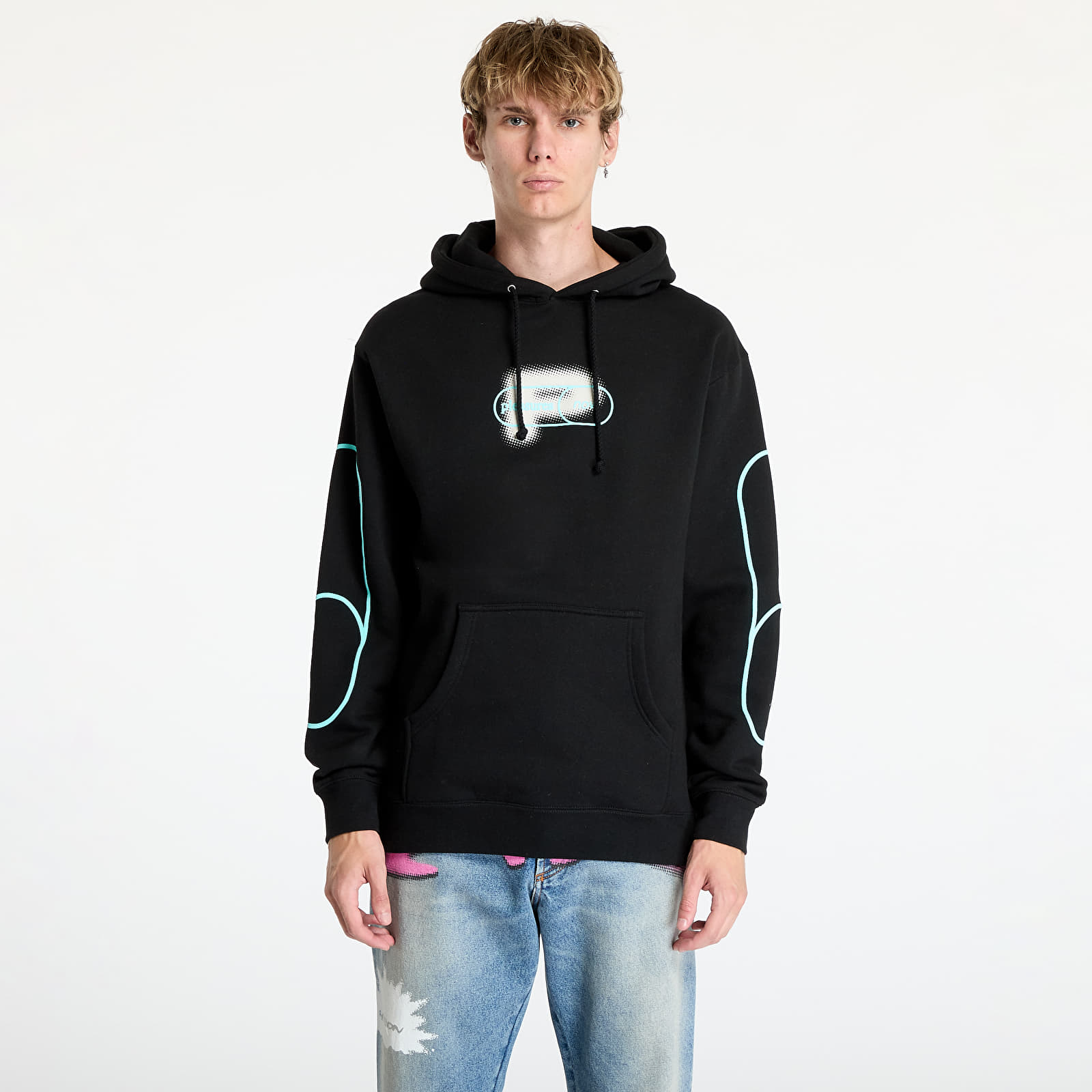 Heren sweatshirts PLEASURES Pixel P Hoodie Black