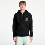 Men s sweatshirts PLEASURES Spike Zip Hoodie Black Queens