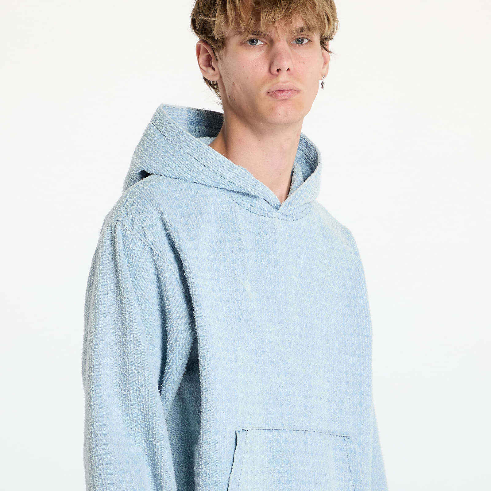 Meeste kampsunid PLEASURES Expand Poncho Hoodie Blue