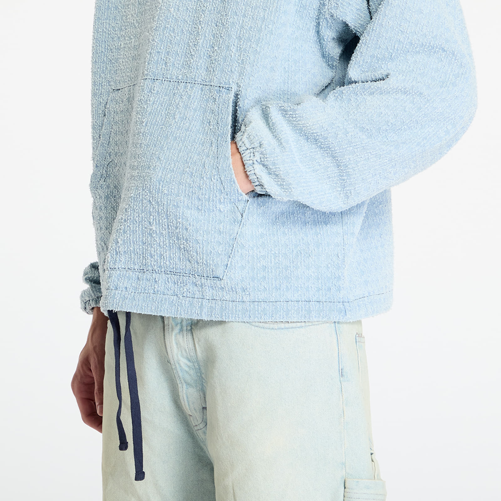 Meeste kampsunid PLEASURES Expand Poncho Hoodie Blue