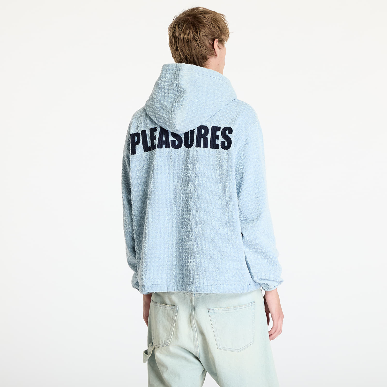 Meeste kampsunid PLEASURES Expand Poncho Hoodie Blue