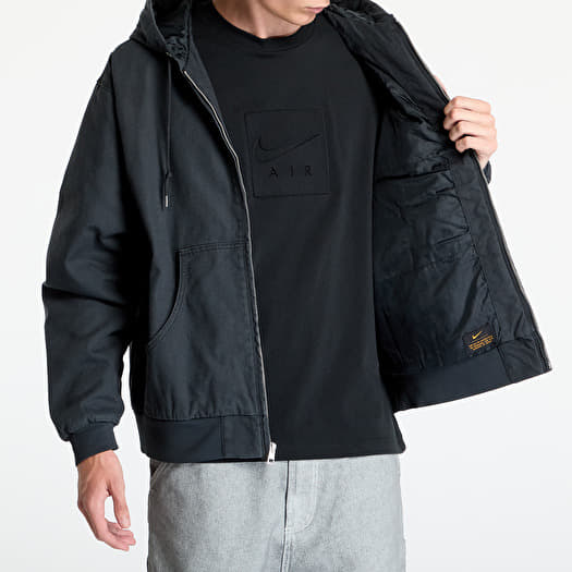 Men s jackets Nike Life Men s Padded Hooded Jacket Off Noir White Queens