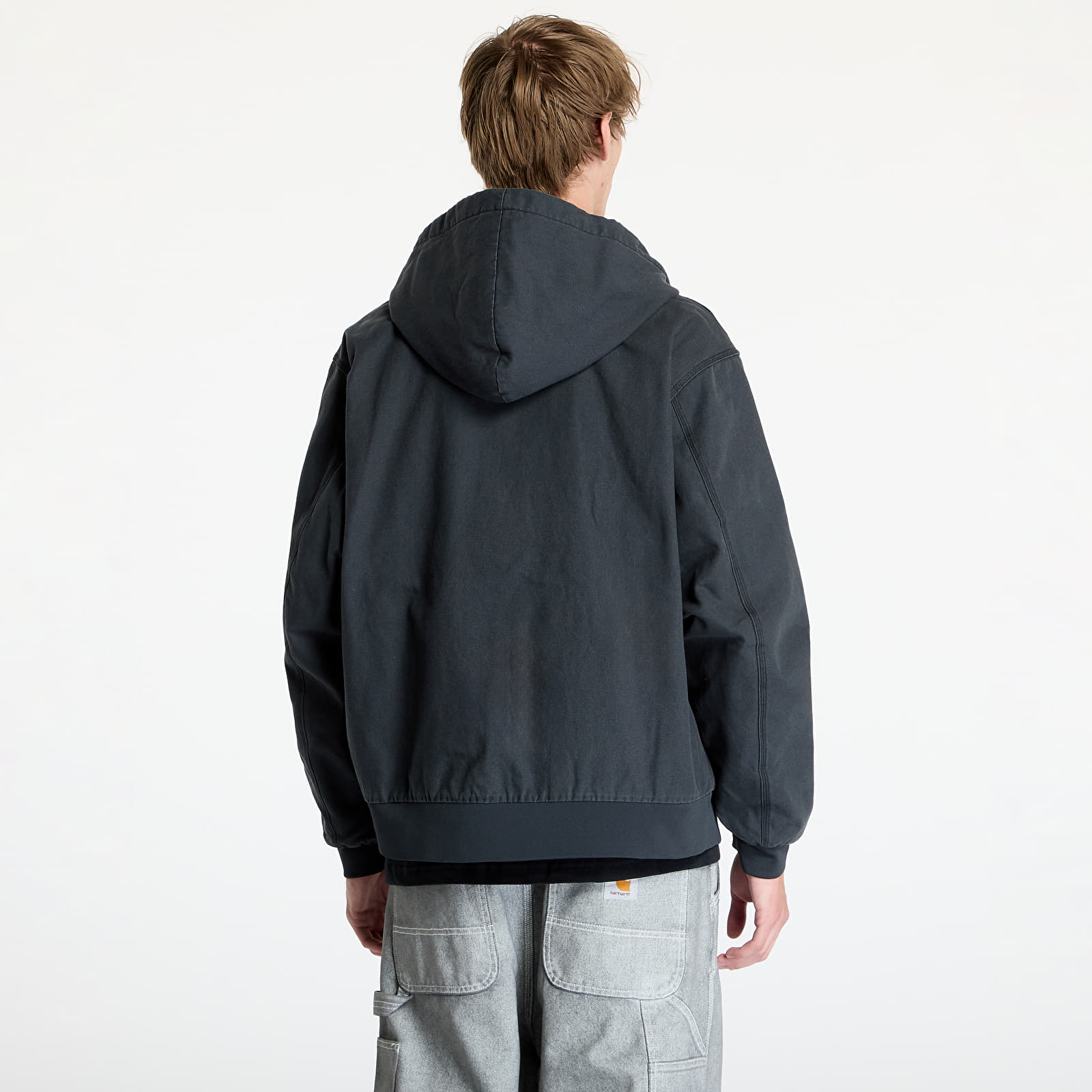 Men's jackets Nike Life Men's Padded Hooded Jacket Off Noir/ White