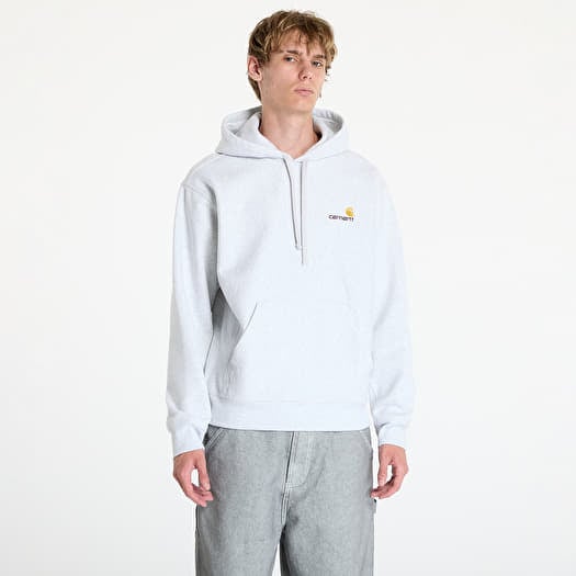 Carhartt WIP Hooded American Script Sweat Ash Heather