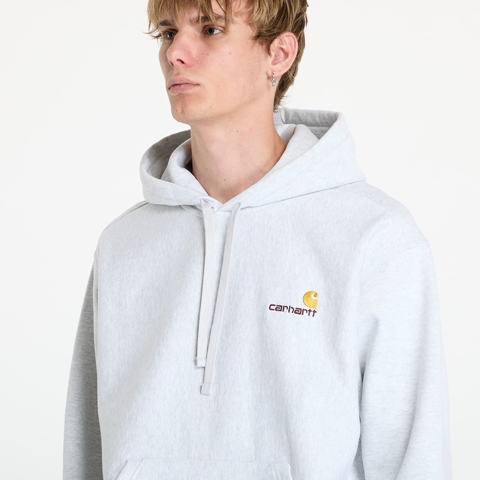 Sudaderas y Jerseys Carhartt WIP Hooded American Script Sweat Ash Heather