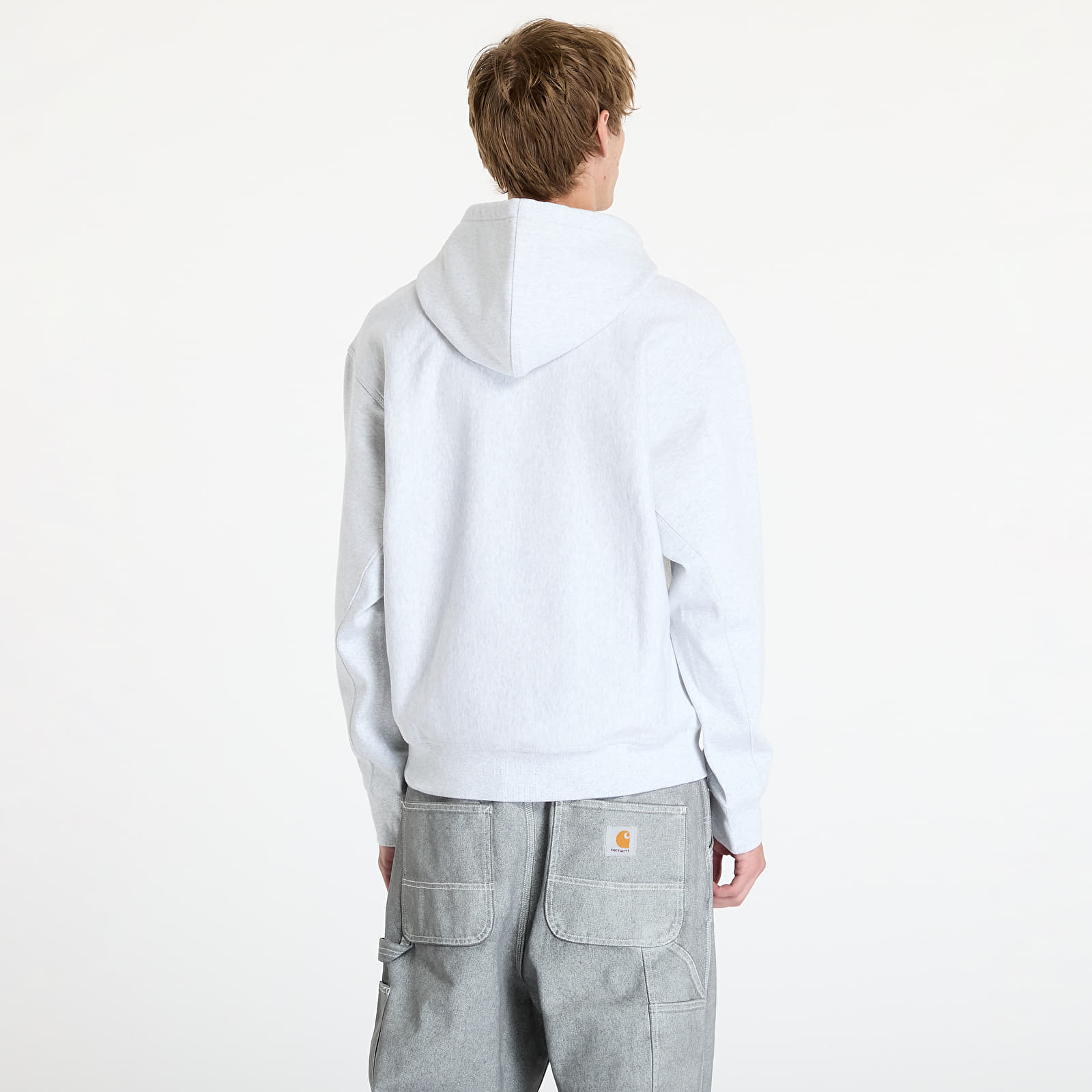 Sudaderas y Jerseys Carhartt WIP Hooded American Script Sweat Ash Heather