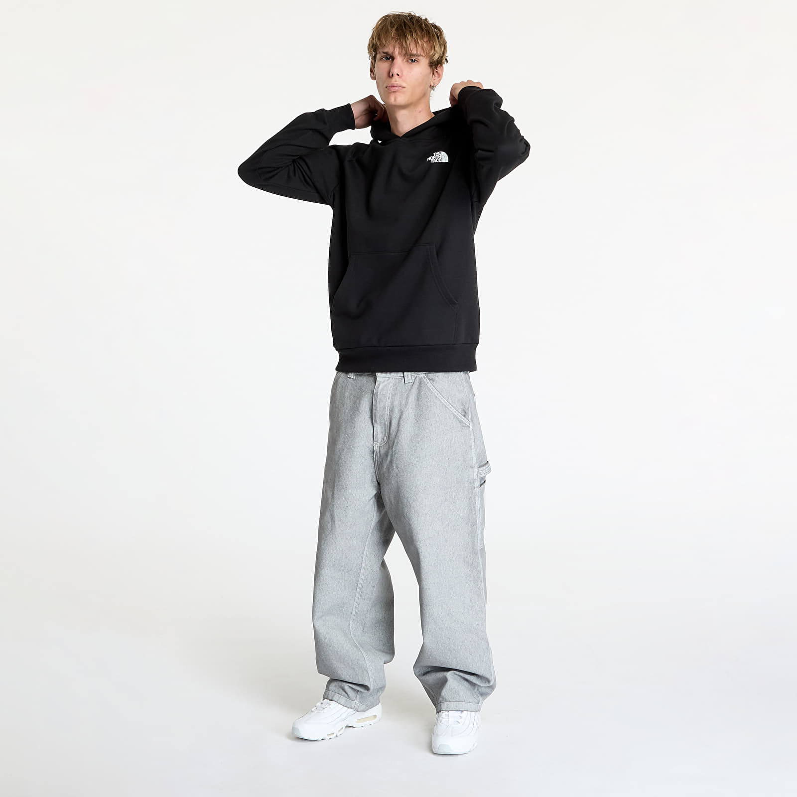 Pánské mikiny a svetry The North Face Raglan Red Box Hoodie Black