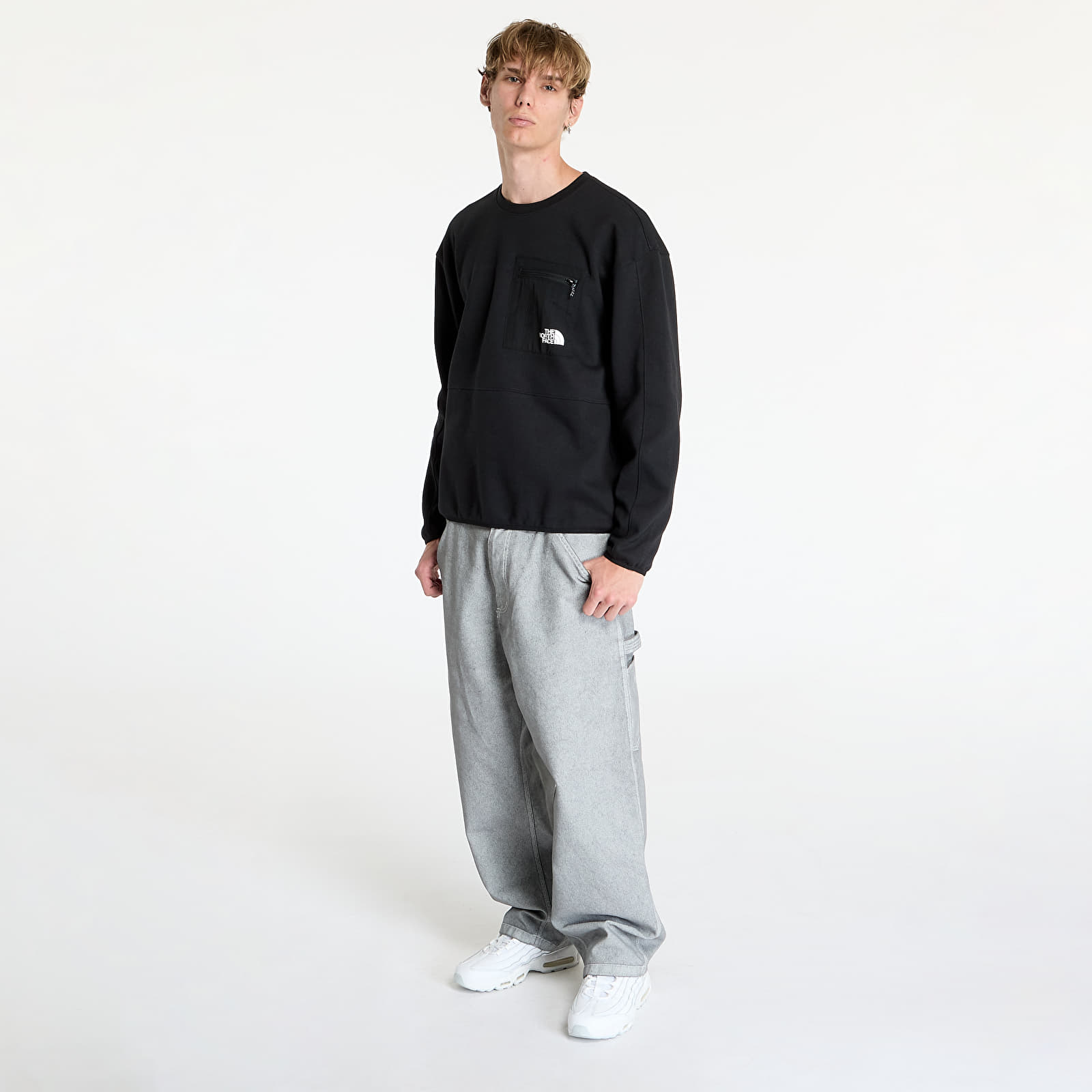 Pánske mikiny a svetre The North Face Tnf Tech Crew Tnf Black