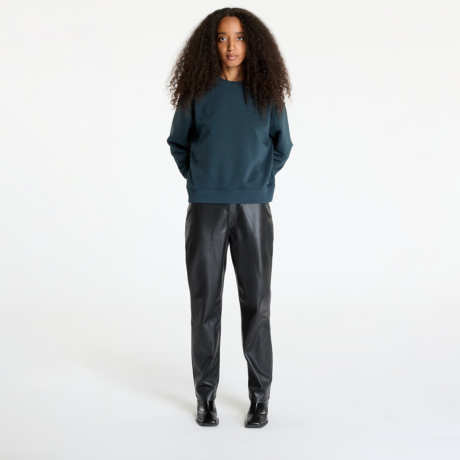 Mikinas ar kapuci un sporta krekli Lee Crew Sweatshirt Charcoal