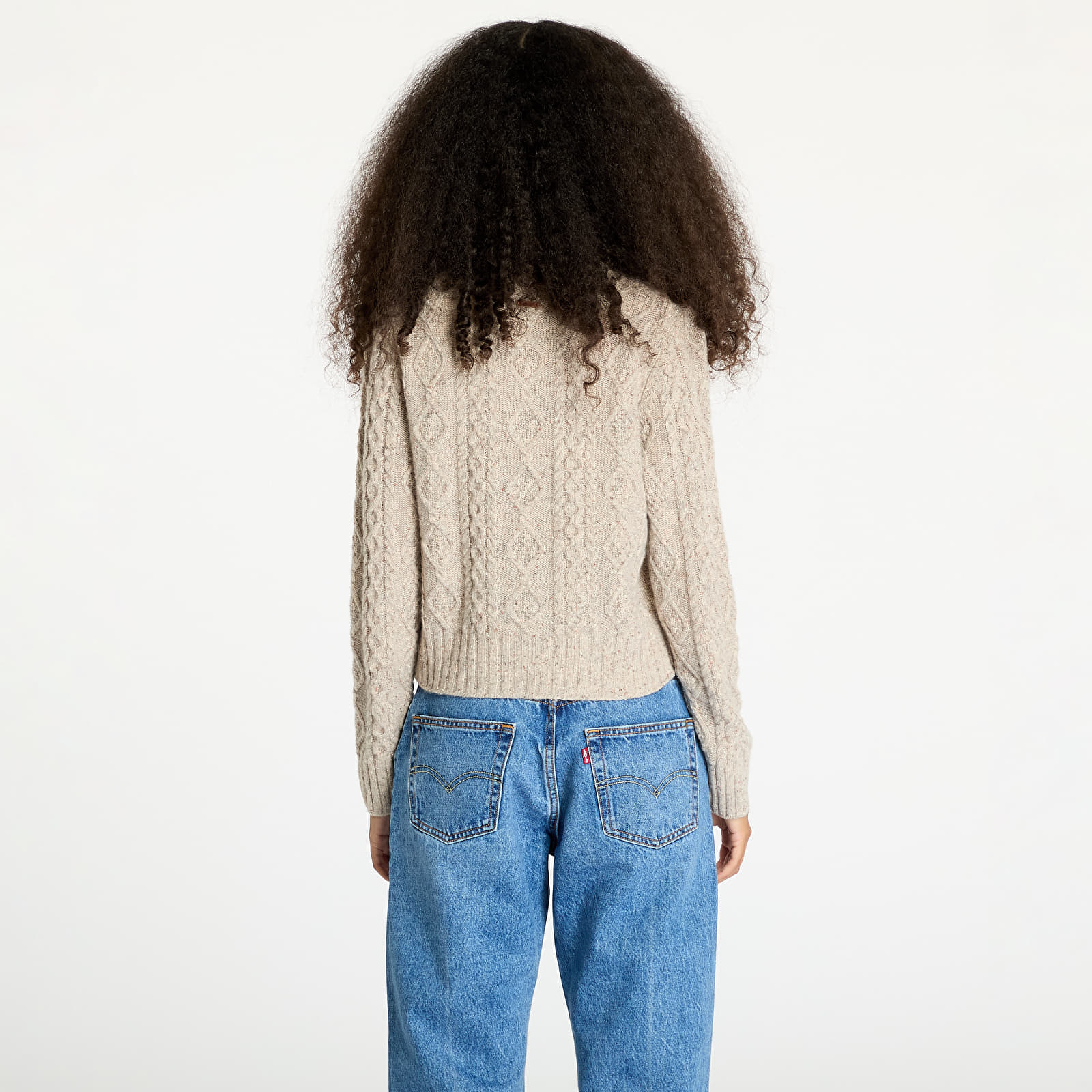 Swetry Levi's® Primrose Cable Cardigan Beige