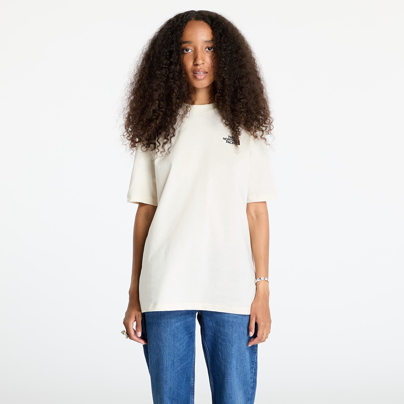 Naiste T-särgid The North Face W Essential Oversized Short Sleeve Tee White Dune