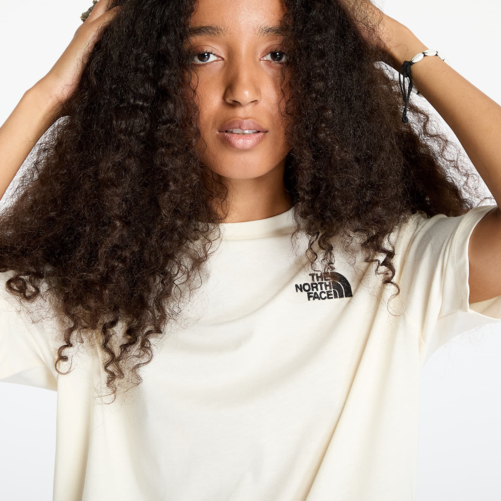 Tricou The North Face W Essential Oversized Short Sleeve Tee White Dune - 1 | YEO