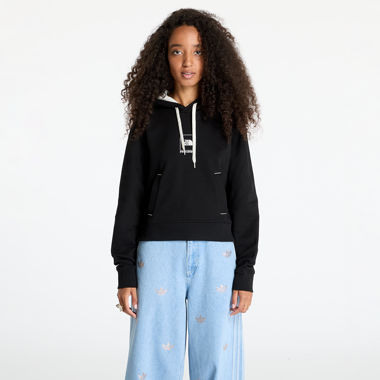Dámské mikiny The North Face W Coordinates Crop Hoodie Tnf Black