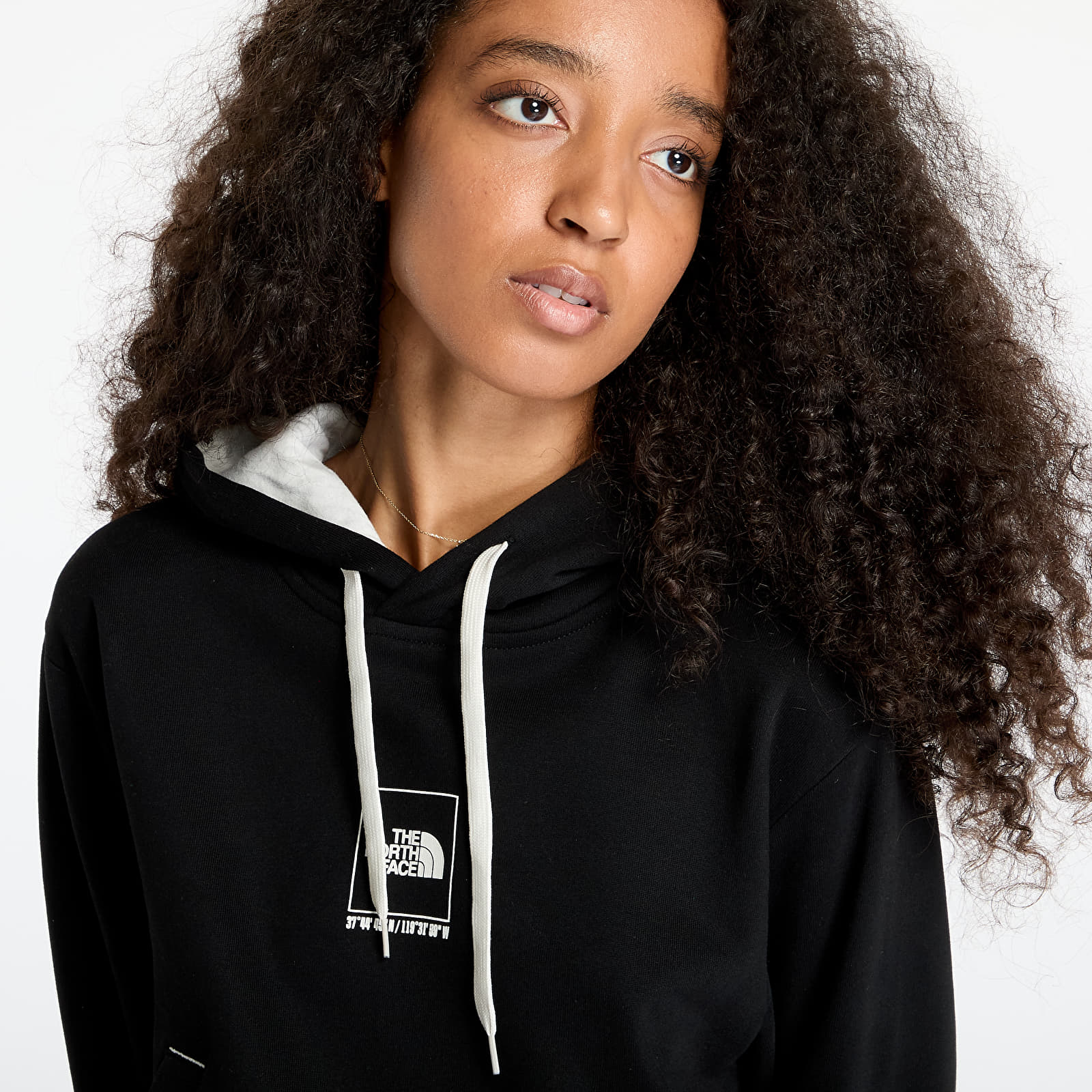 Dámské mikiny The North Face W Coordinates Crop Hoodie Tnf Black
