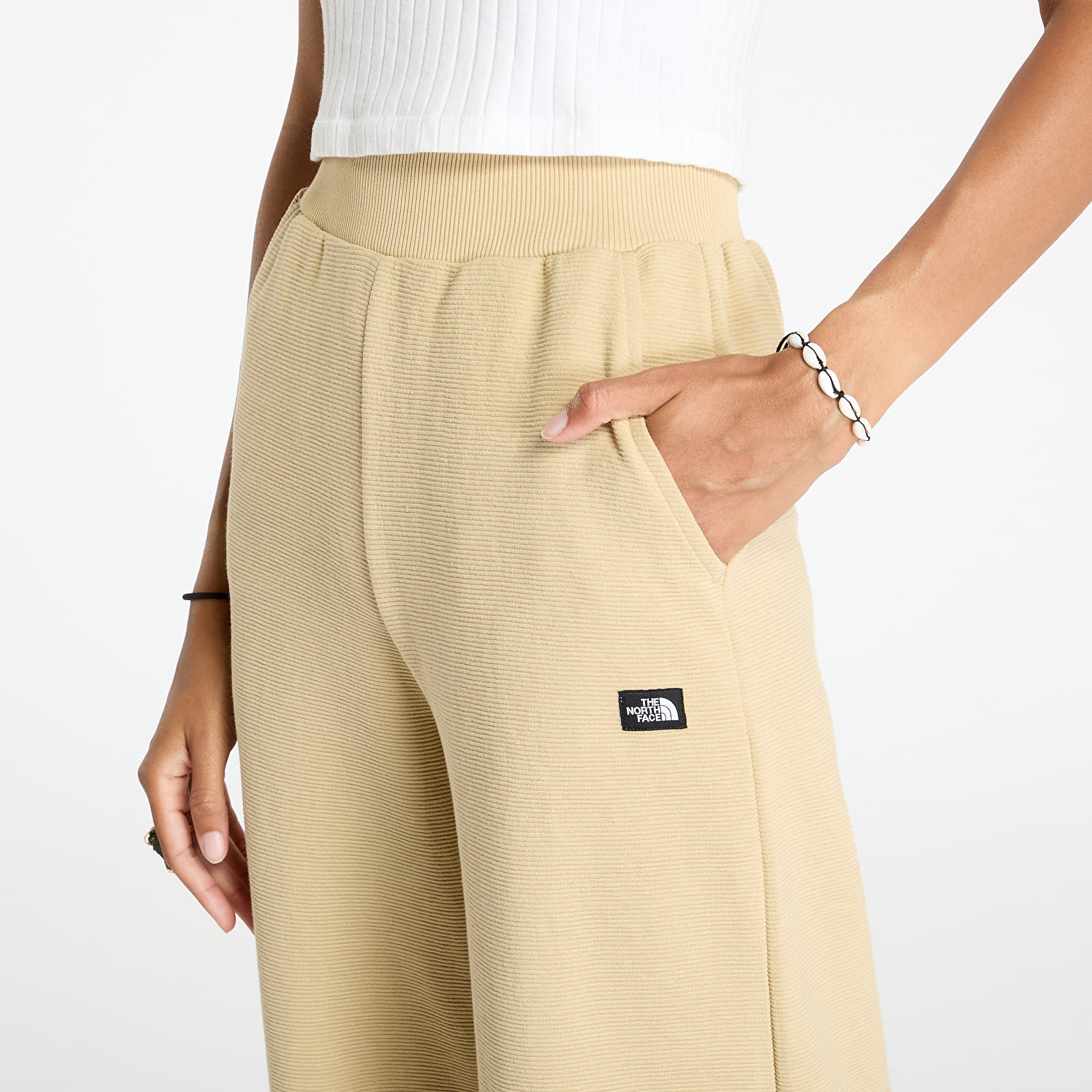 Ženske superge The North Face W Hoden Wide Leg Jogger Khaki Stone