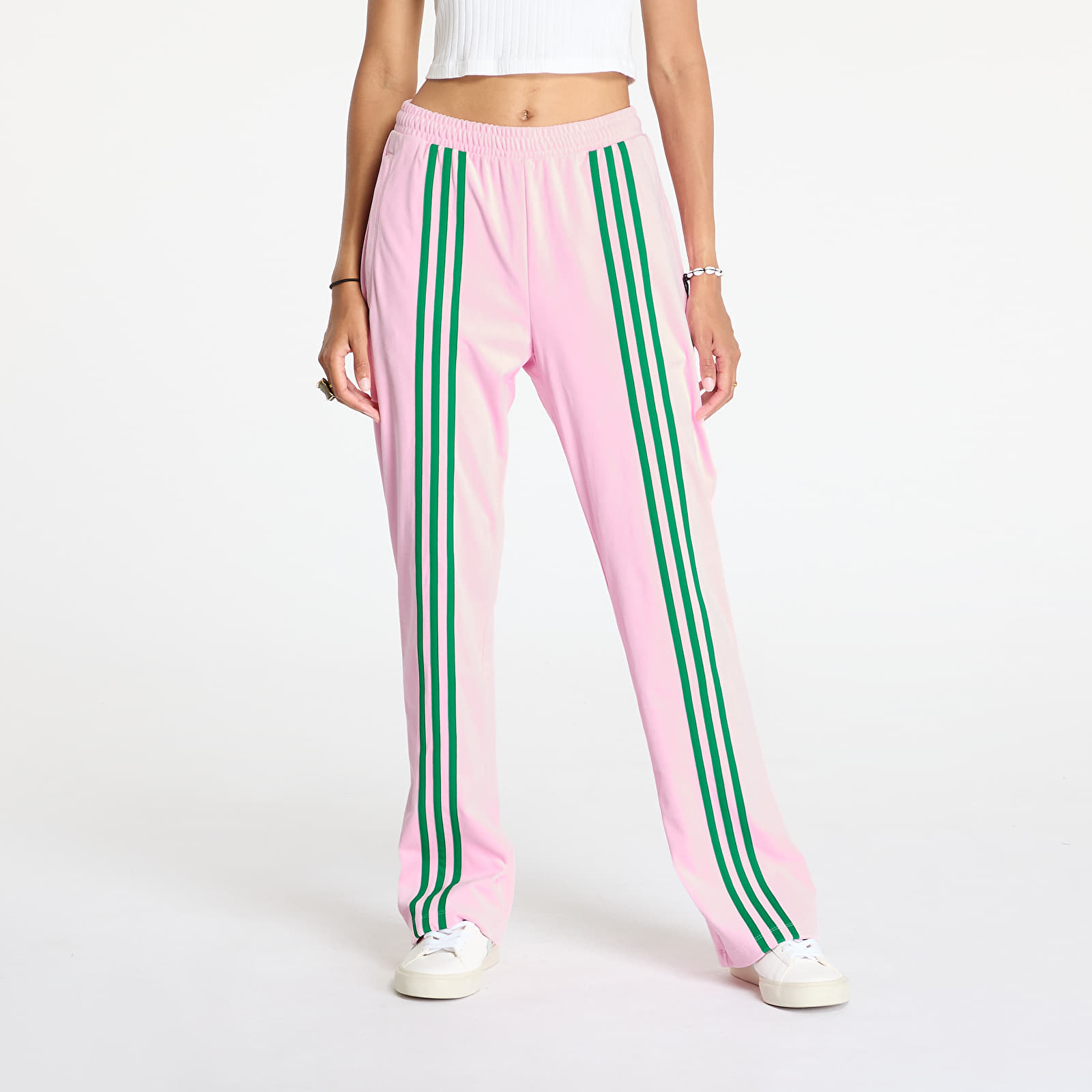 Dámské kalhoty adidas Velour Track Pants True Pink
