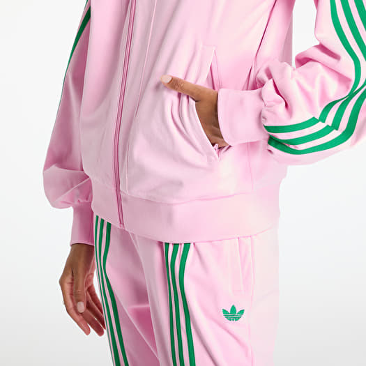 Women s Sweatshirts adidas Velour Track Top True Pink Queens