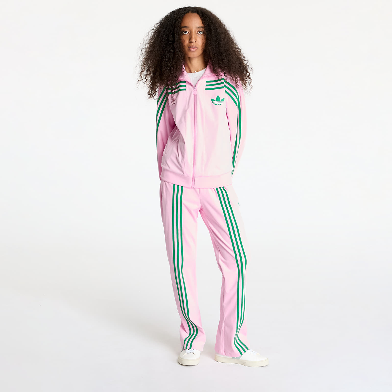 Bluzy damskie adidas Velour Track Top True Pink